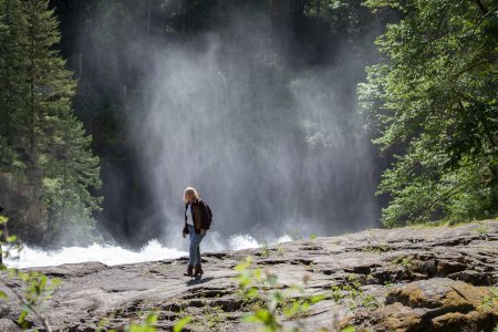 Syl voor de mist van de Elk Falls